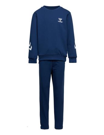 Hmlventi Tracksuit Sets Sweatsuits Blå Hummel*Betinget Tilbud