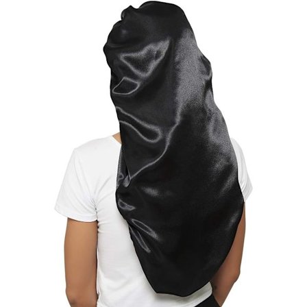 Hætte til søvn, bred elastisk satin hår wrap til søvn
