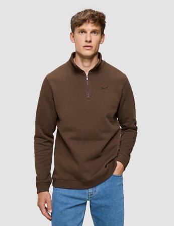 Shaping New Tomorrow - Everyday Half Zip - Saddle Brown - Herre - Størrelse L