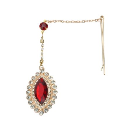 Pande hårnåle Etnisk Rhinestone Pendant RØD