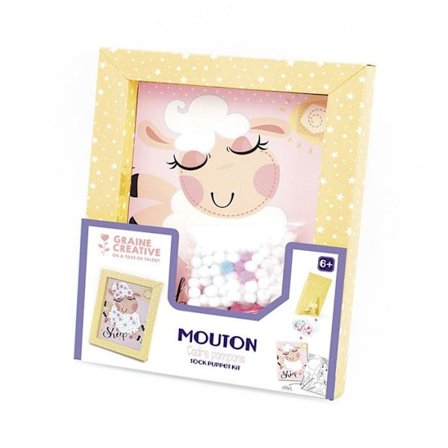 Ram med 2 kort att dekorera - Känguru / Får