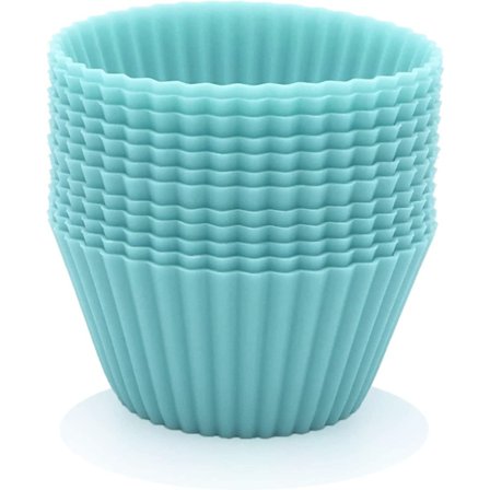 12-pack återanvändbara muffinsformar - Premium silikon, miljövänlig, B