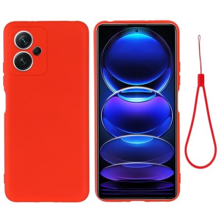 Matt Xiaomi Redmi Note 12 skal av flytande silikon - Röd