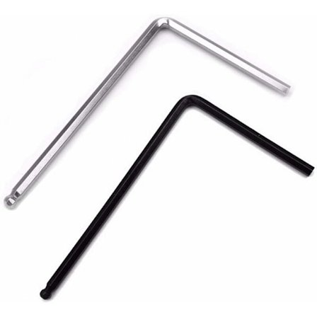 2 stk gitarverktøy, unbrakonøkkel kuleende justering truss stang T