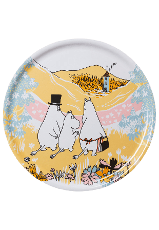 Arabia Mumin bricka 35 cm Serveringstillbehör Flerfärgad 35CM