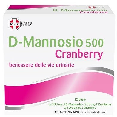 Matt Pharma D-Mannosio 500 Cranberry 12 Bustine