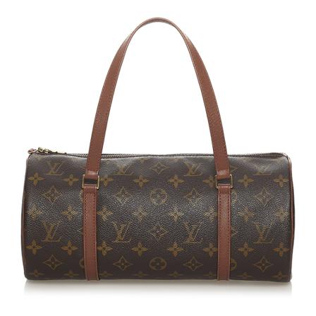 Louis Vuitton Vintage, Pre -owned Monogram Papillon 30 Canvas Bruin, Dames, Maat:ONE Size