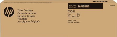 HP CLT-C506L cyan originaltonerkassett med hög kapacitet, 191628428847
