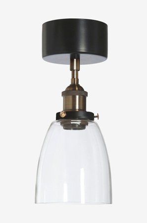 PR Home - Loftlampe Rock 14 cm - Sort - Loftpendler - Fra Homeroom