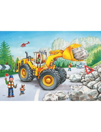 Ravensburger Digger At Work 2X24P - Multi/patterned - ONE SIZE