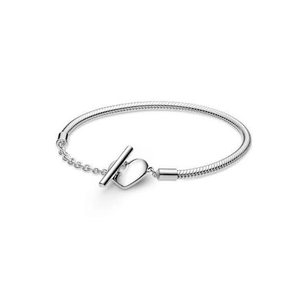 Glittrande kedjearmband med berlocker för kvinnor i sterli