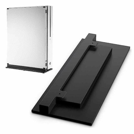 Vertikalställ för Xbox One S (slim) Konsol Svart Halkskydd Enkelt Montera