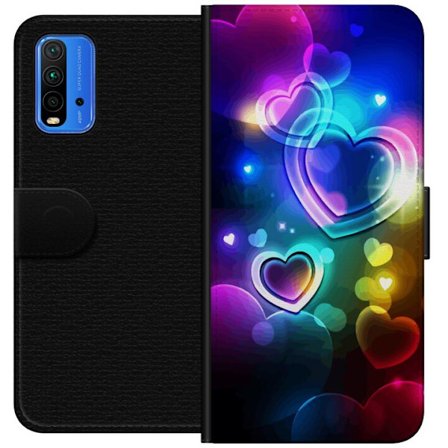 Yhteensopiva Lompakkokotelo Xiaomi Xiaomi Redmi Note 9 4G NeonRakkaus