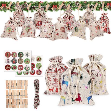 Jute Sack adventskalender, Heilwiy adventskalenderpresent