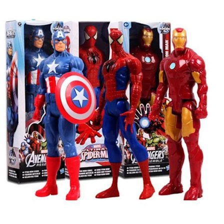 Iron Man Captain America Spider-Man Figurer Marvel Superhelter[HK]