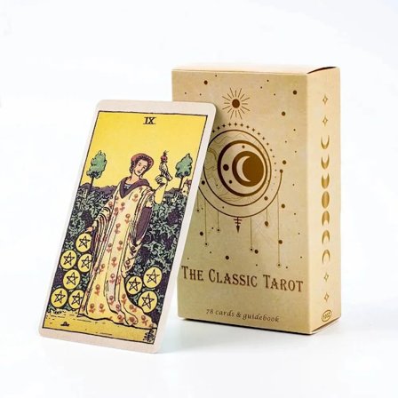 Det klassiske Tarotkortstokken A 78 stk for enkle nybegynnere, skjebne, spådom, fest, brettspill, feriefestspillverktøy