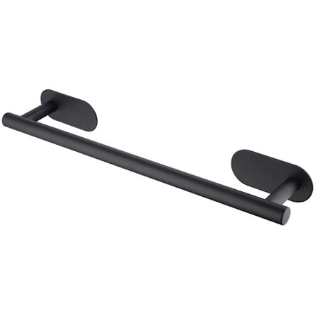Väggmonterad handdukshållare svart självhäftande handdukshållare 40 CM bad