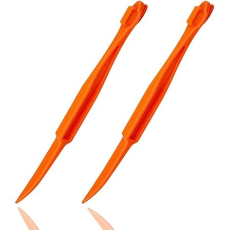 Galaxy Lang appelsinskallere i plast frukt- og grønnsakskutter 2 stk (appelsin) Oransje