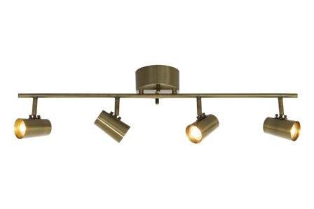 Aneta Lighting PILOT 4-SPOT skinne, antik, 4 x GU10