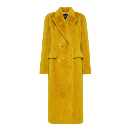 Seventy, Double-Breasted Coats Geel, Dames, Maat:S