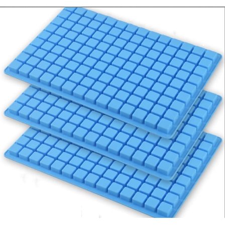 3 pakke 126 hulrum firkantede silikoneforme til fremstilling af chokolade dåse