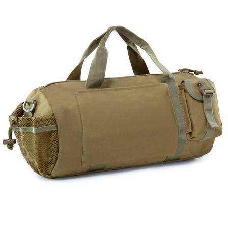 Herre med stor kapasitet, tørr våt separasjon Crossbody Bærbar Sport Trening Fitness Bag Kortreist Reise Bagasje Bag Reiseveske Khaki None