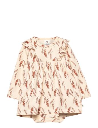 Lupin Dress Body Dresses & Skirts Dresses Baby Dresses Long-sleeved Baby Dresses Multi/mönstrad Müsli By Green Cotton