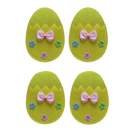 Pakke med 4 påskeæg bestikholdere Praktiske påskeæg stil bestikbetræk Fantastisk til sæsonbestemt boligindretning[D]