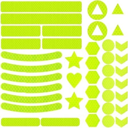 Reflekterende klistremerker, 41 deler selvklebende refleksdekaler sett(PA)