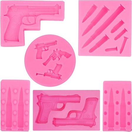 Molds Gun Shape Polymer Clay