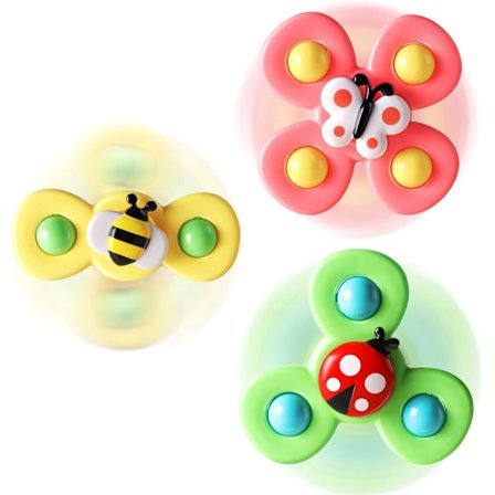 3 sugekopper-drejespil til 1-årige drenge og piger | Drejespil til baby 12-18 måneder | 1-2-årig dreng fødselsdagsgave