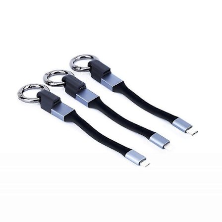 En livlig, kort iPhone Lightning-kabel, 5" USB-lader synkroniserings- og ladekabel for utendørs menn og kvinner ny