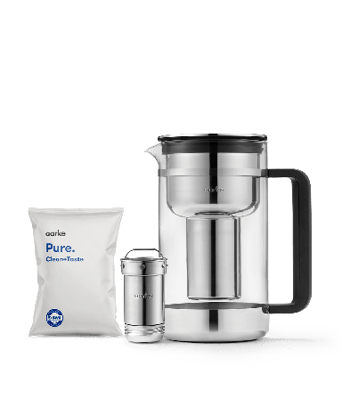 Aarke Purifier Large - Vattenfilterkanna i glas