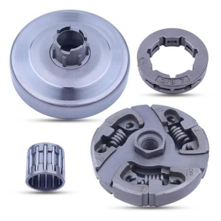 Kedjehjulssats för kopplingstrumma kompatibel med Husqvarna 288 281 288xp 281xp 181 3/8"-7T kedjor