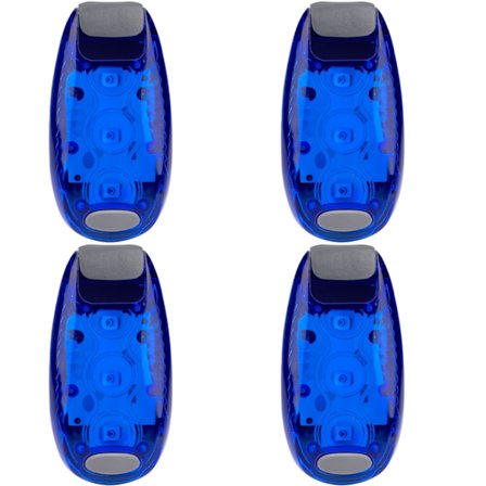 Syzplnwy Clip-On Sikkerhetslys 4-pakning, godt synlig blinkende LED-strobelys for sykkel, løping, gåing, barn, hunder, hjelm