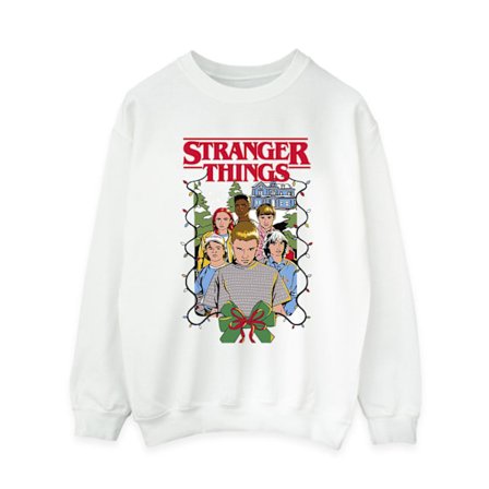 Netflix Dam/Kvinnor Stranger Things Jul Affisch Sweatshirt