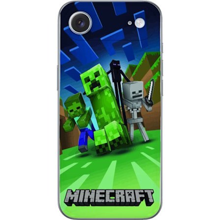 Kompatibelt Mobilskal till Apple Apple iPhone 17 Air Minecraft Creeper mobilskal i klassisk grön pixelstil