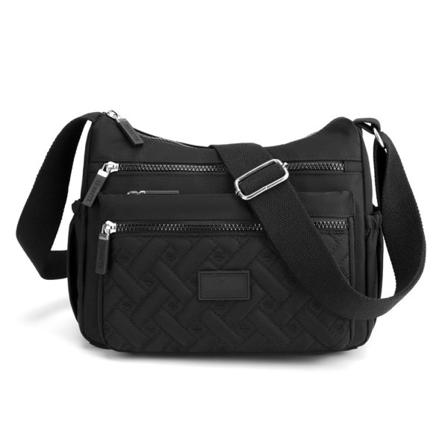 Kvinders Crossbody Taske Multi-Lommer Nylon Vandafvisende Letvægts