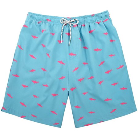 Snabbtorkande badshorts för män, badbyxor för män, strandshorts med ficka, S