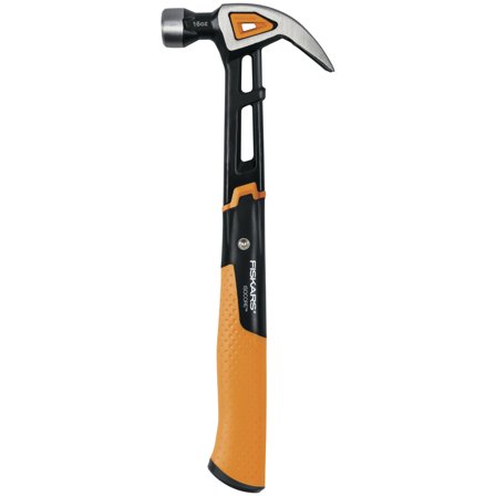 Fiskars IsoCore Snickarhammare böjd klo M, 16oz, Handverktyg