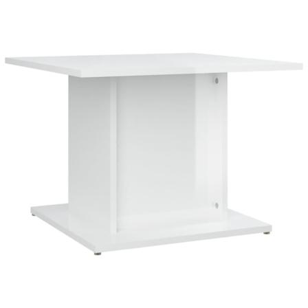 Vidaxl Soffbord Vit Högglans 55,5x55,5x40 Cm Spånskiva Vit