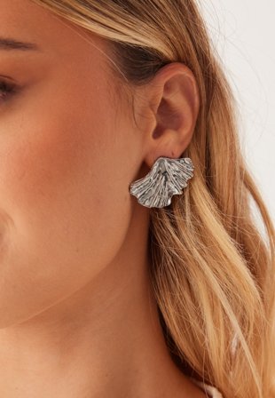 BY JOLIMA - Feather Earring Steel - Onesize