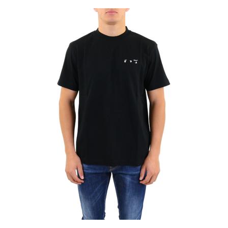 Off White Caravaggio-Print T-shirt Sort, Herre T-shirts, Størrelse: L