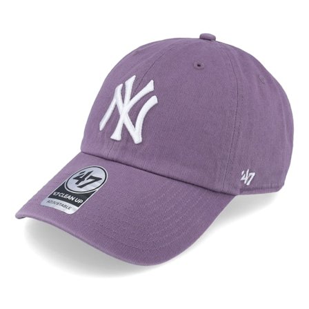 47 Brand - New York Yankees Clean Up White/Iris Adjustable Adjustable Purple Cap - MLB @ Hatstore