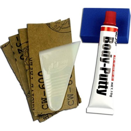 Reparasjon av bilriper - Dypt ripesett for biler - Bilripesett for fjerning av riper, sparkel for fylling av riper på bilkarosseriet