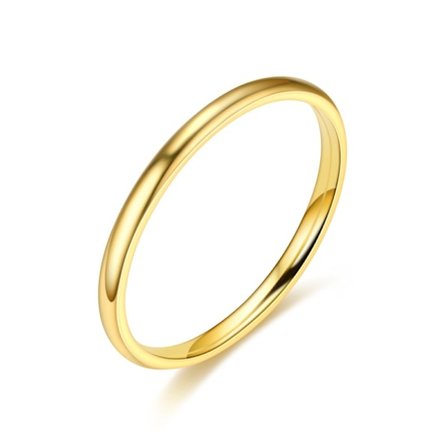 Rostfritt stål ring 2mm