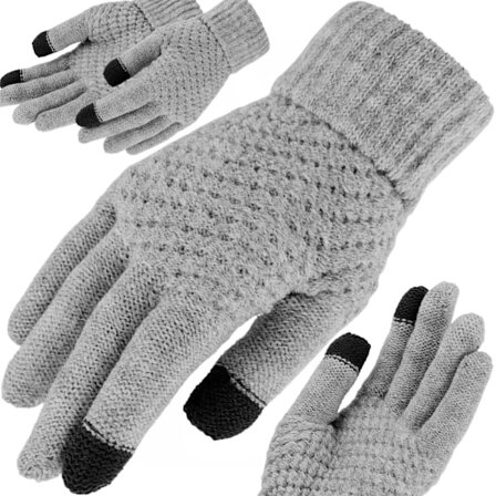 Smartphone-Kompatible Uld Vinterhandsker med Touch Skærmfunktion
