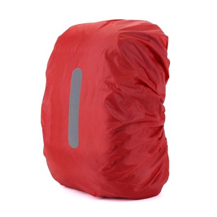 Reflekterande Regnskydd 18L-25L För Nattresor Vattentätt Ryggsäcksskydd Röd