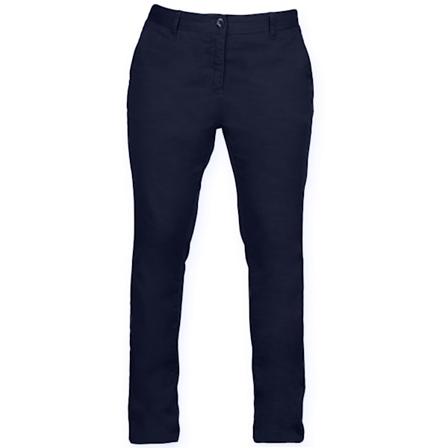 Front Row Dam/Damer Bomull Rik Stretch Chino Byxor XS N Navy XS