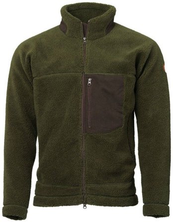 Laksen Teddy Fleece Jacket Olive - Tweedjakker